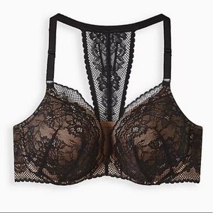 Torrid T-Shirt Bra! Black Lace. Front Closure! NWT! Sizes 46C, 38D & 44D!